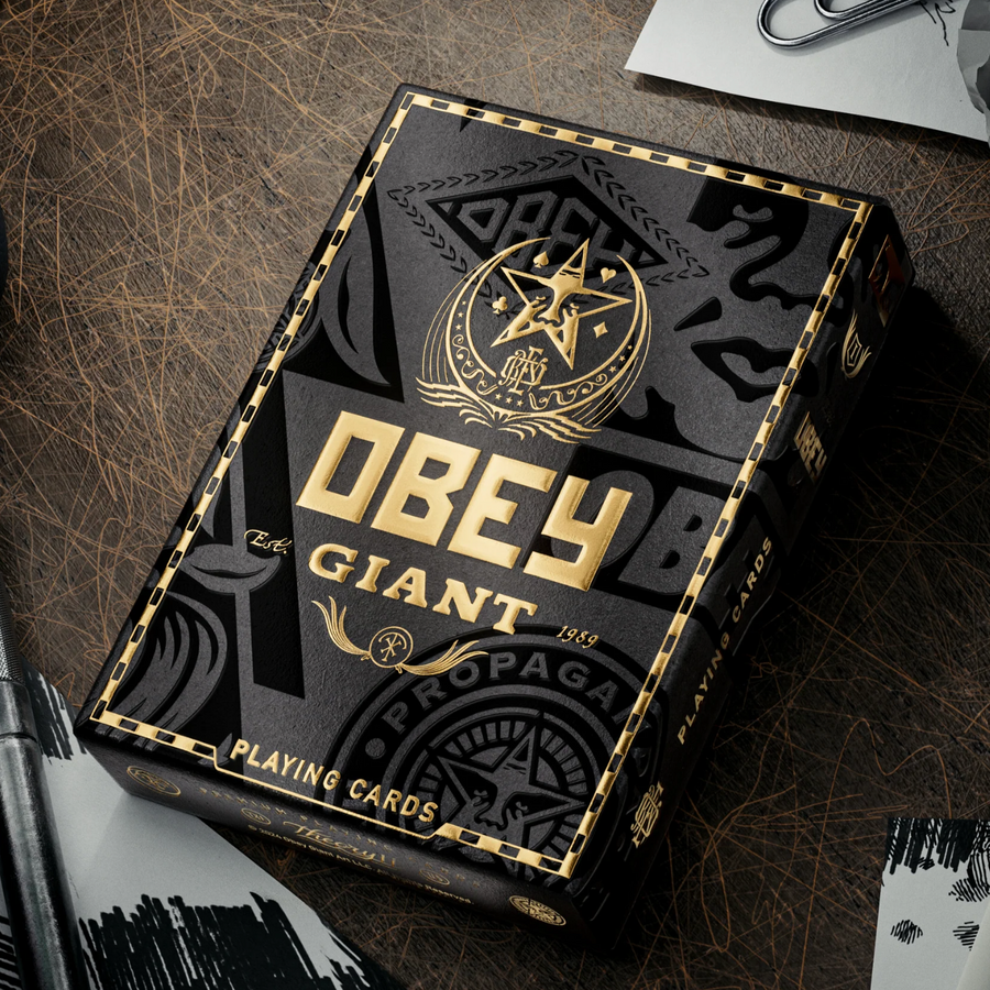 Obey Playing Cards Gold Edition by theory 11