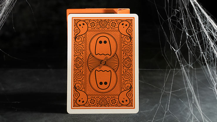 Orange Bicycle Boo Back Playing Cards Playing Cards by Bicycle Playing Cards