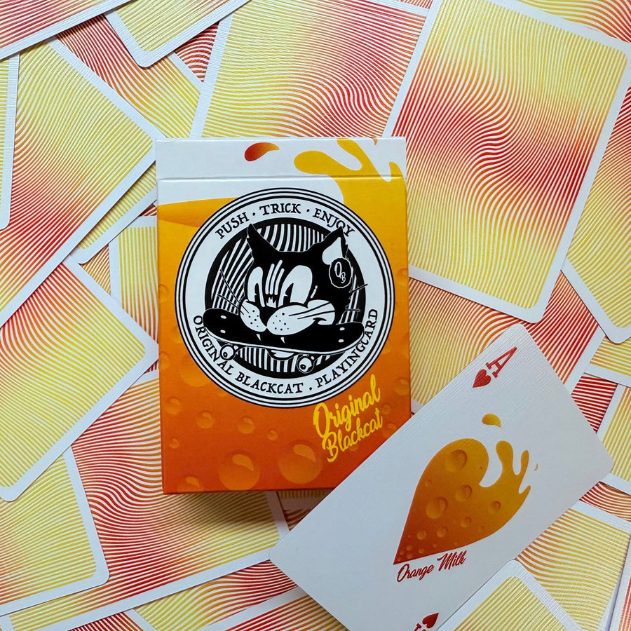 Original Blackcat Orange Milk Playing Cards