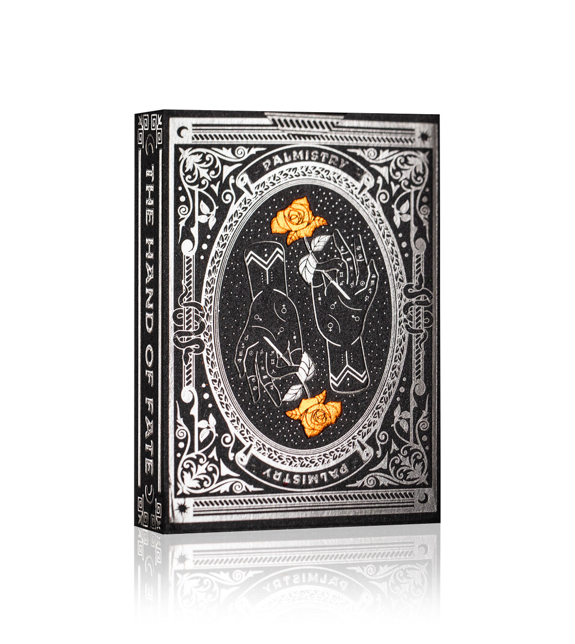 Silver Sable Palmistry Playing Cards Playing Cards by Riffle Shuffle Playing Card Company