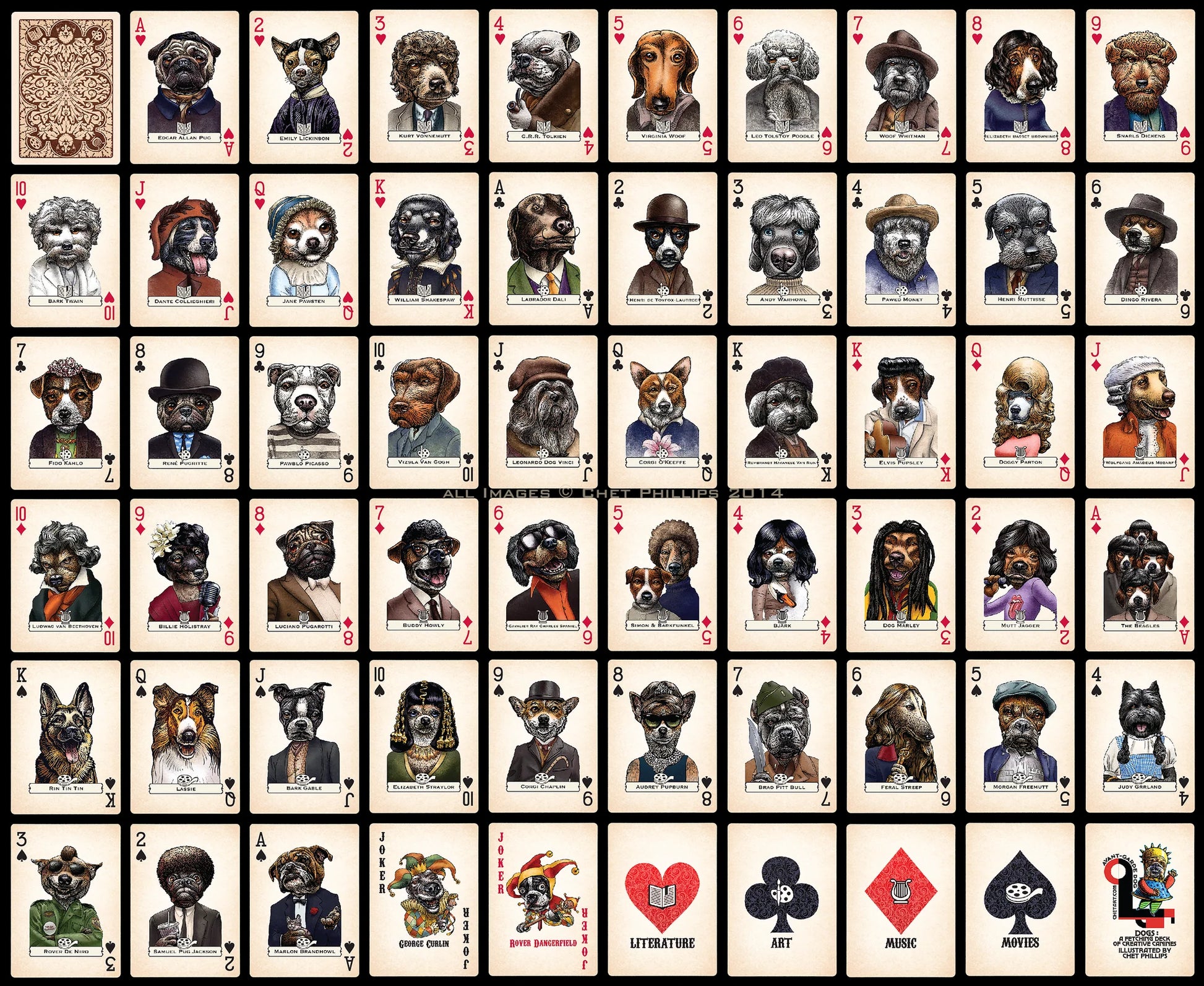 Dogs Playing Cards