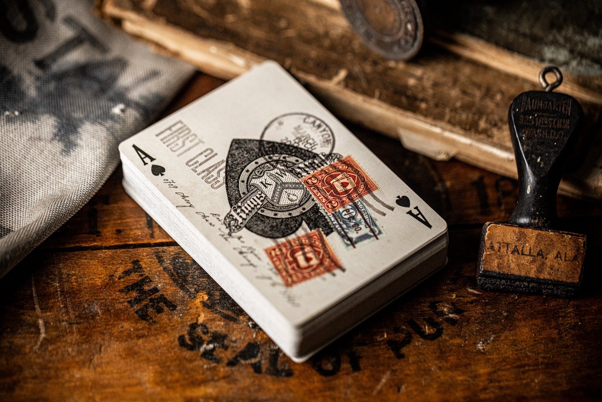 Postage Paid Blue Edition Playing Cards Playing Cards by Kings Wild Project