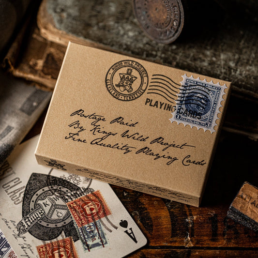 Postage Paid Blue Edition Playing Cards Playing Cards by Kings Wild Project