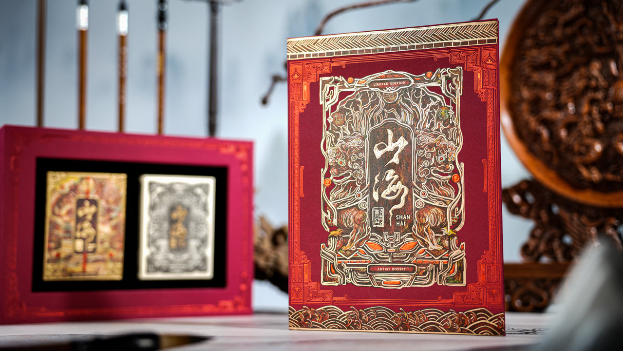 Red Shanhai Artist Box Set from Ark Playing Cards
