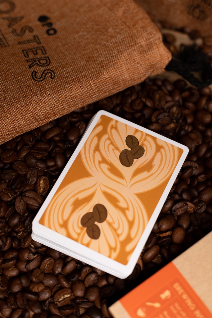 Roasters Pumpkin Spice Playing Cards - V2 Playing Cards by Organic Playing Cards