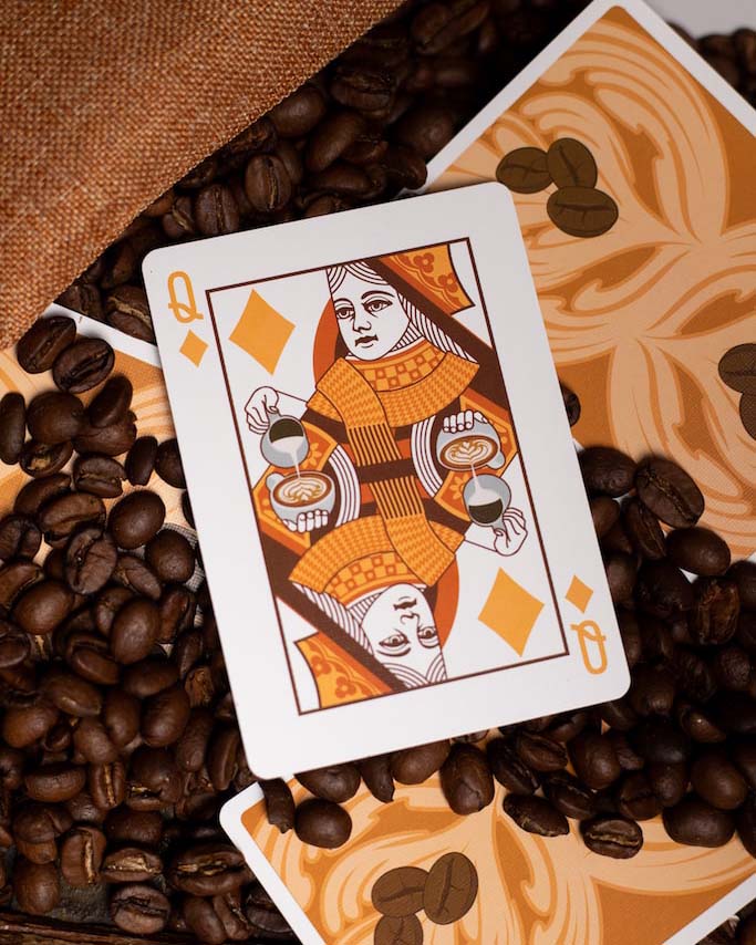 Roasters Pumpkin Spice Playing Cards - V2 Playing Cards by Organic Playing Cards