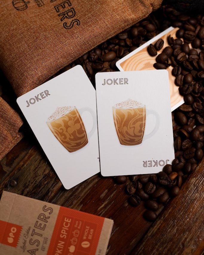 Roasters Pumpkin Spice Playing Cards - V2 Playing Cards by Organic Playing Cards