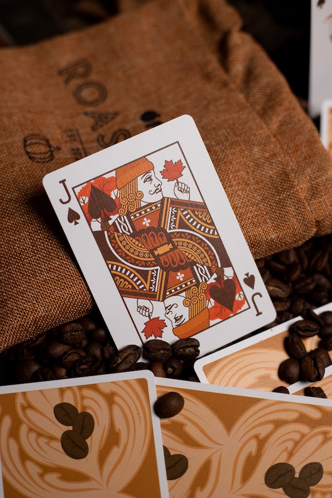Roasters Pumpkin Spice Playing Cards - V2 Playing Cards by Organic Playing Cards