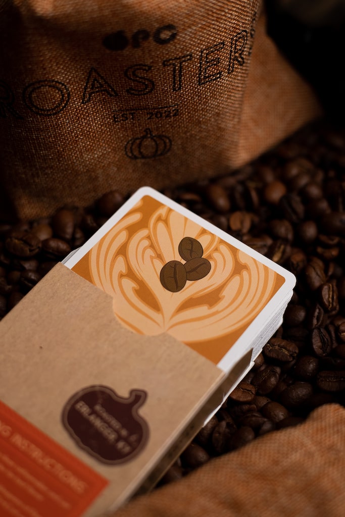 Roasters Pumpkin Spice Playing Cards - V2 Playing Cards by Organic Playing Cards