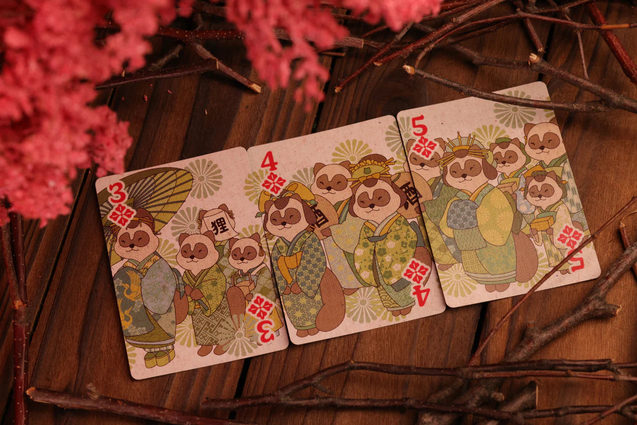 Tanuki Yukaku Playing Cards - Oiran-Dochu Edition