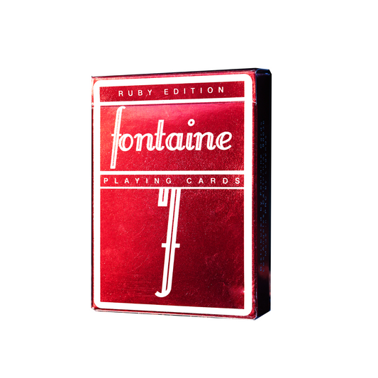 Ruby Foil Fontaines Playing Cards by Fontaine