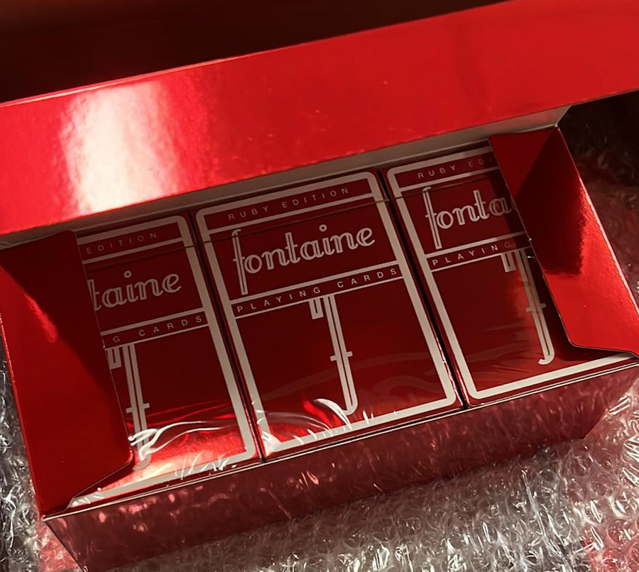 Ruby Foil Fontaines Playing Cards by Fontaine