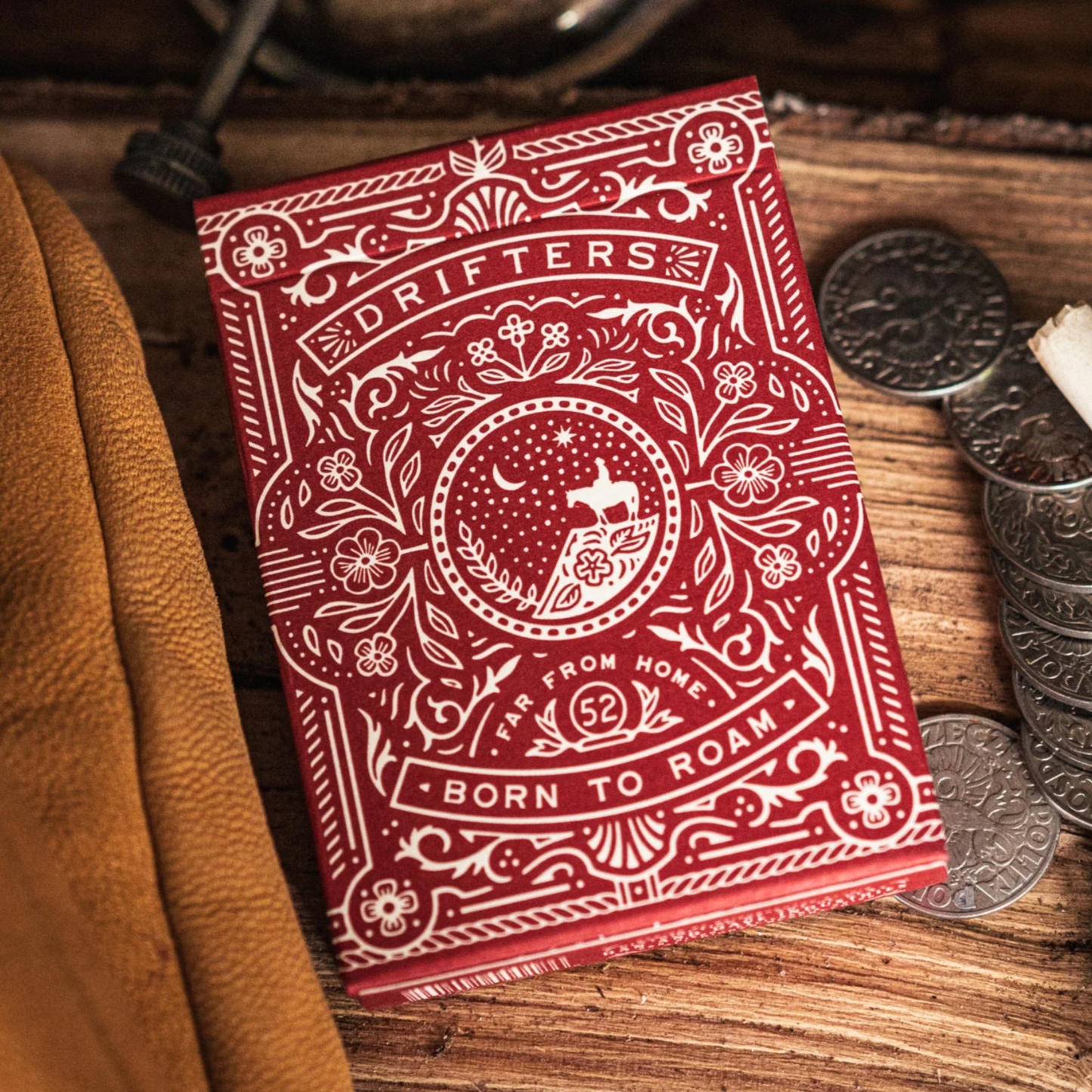 Red Drifters Playing Cards Playing Cards by Dan & Dave