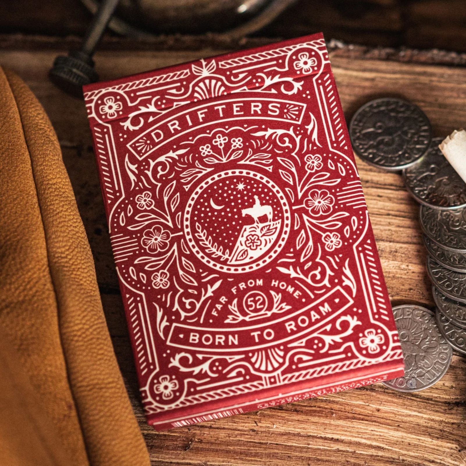 Red Drifters Playing Cards Playing Cards by Dan & Dave