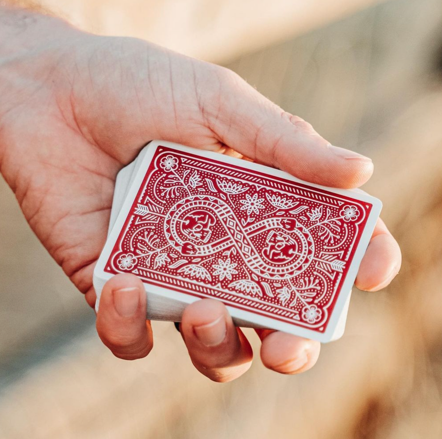 Red Drifters Playing Cards Playing Cards by Dan & Dave