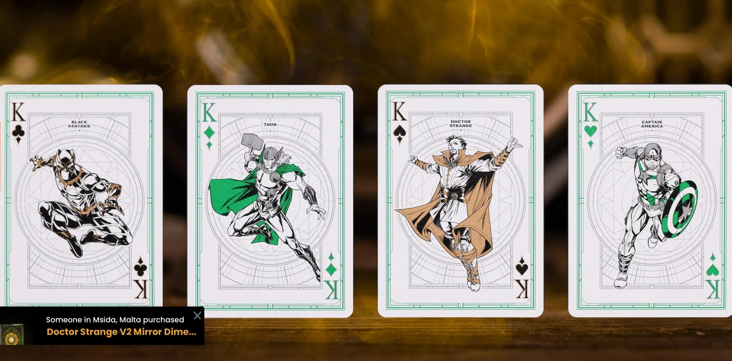 Dr Strange V2 Playing Cards - PVC Playing Cards by Card Mafia