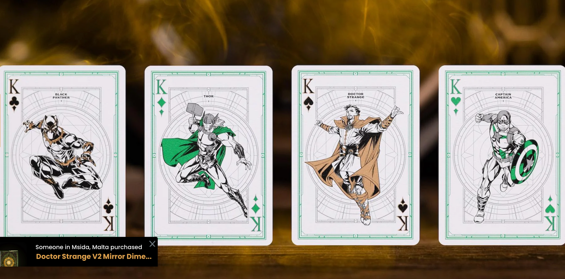 Dr Strange V2 Playing Cards - PVC Playing Cards by Card Mafia