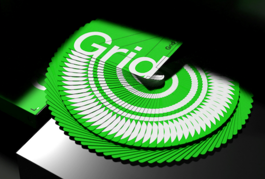 Grid Series Four Typographic Playing Cards Playing Cards by Luke Wadey