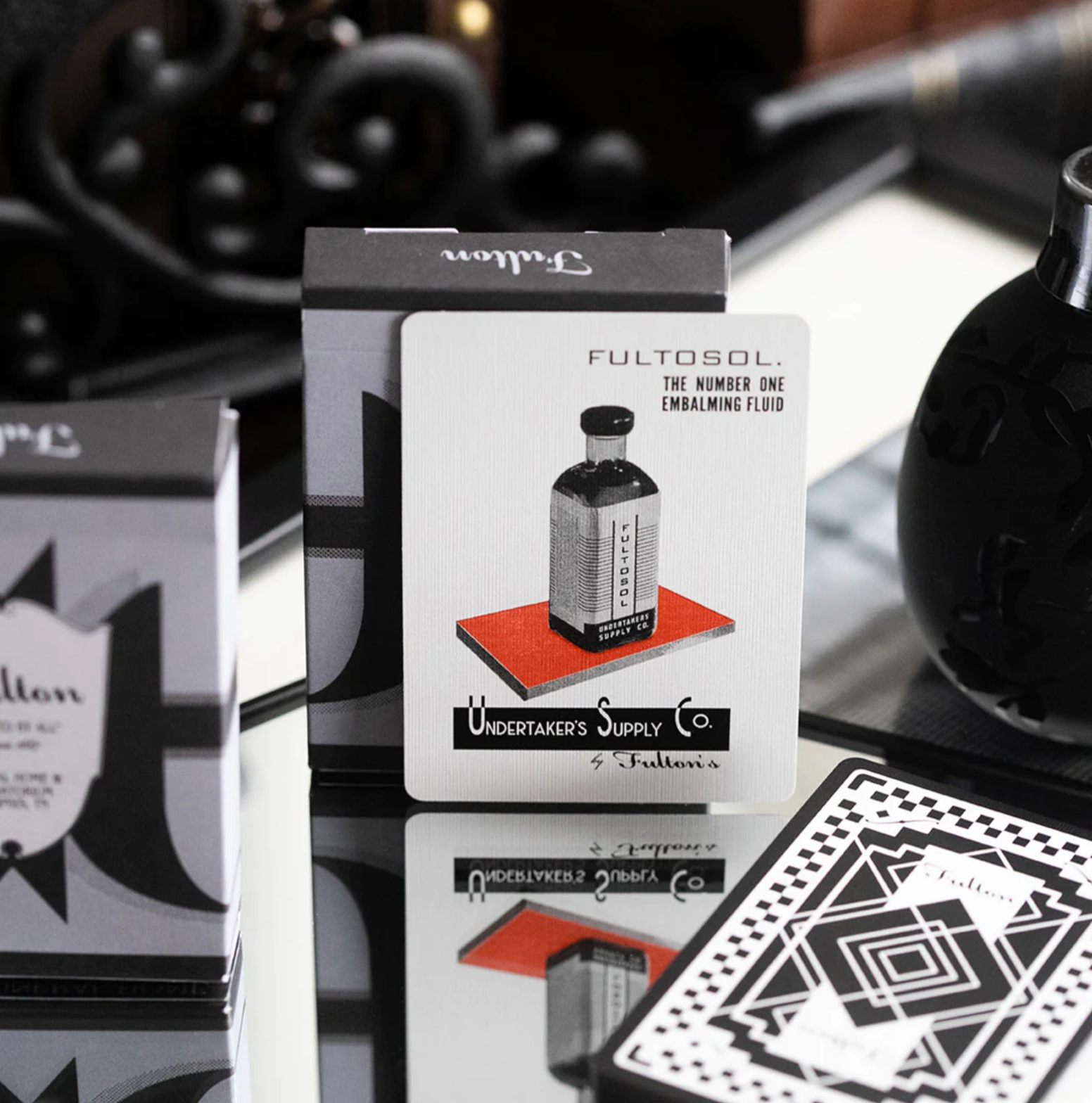 FULTON'S FUNERAL PLAYING CARDS Playing Cards by Fultons Playing Cards