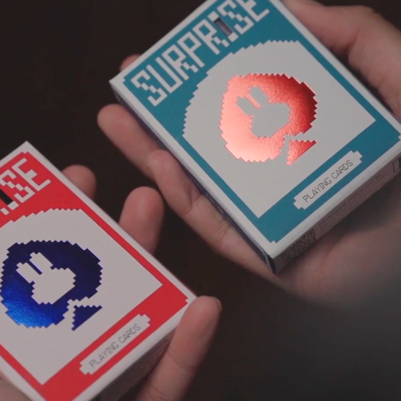 Surprise Deck V5 Playing cards - Blue Playing Cards by Bacon Playing Card Company