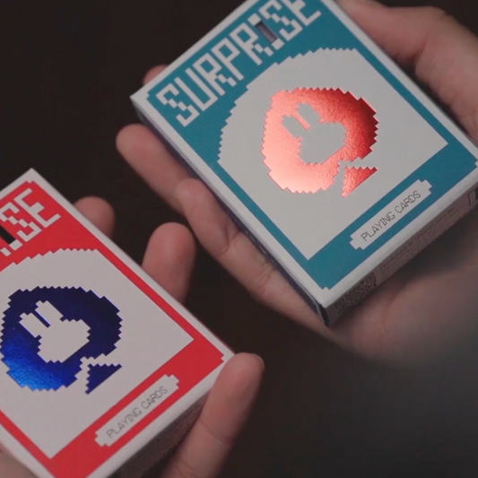 Surprise Deck V5 Playing cards - Blue Playing Cards by Bacon Playing Card Company