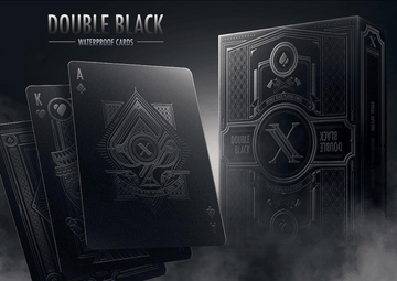 Double Black Waterproof Playing Cards by Blackout Brother