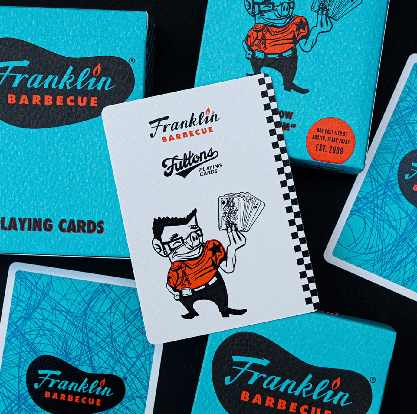 Franklin BBQ Official Playing Cards Playing Cards by Fulton's Playing Cards