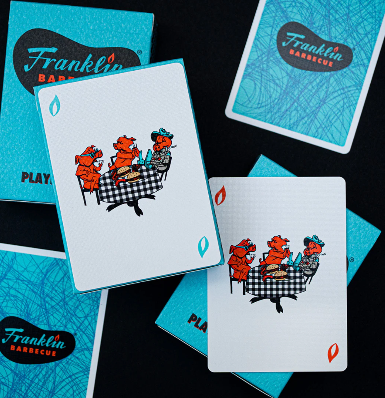 Franklin BBQ Official Playing Cards Playing Cards by Fulton's Playing Cards