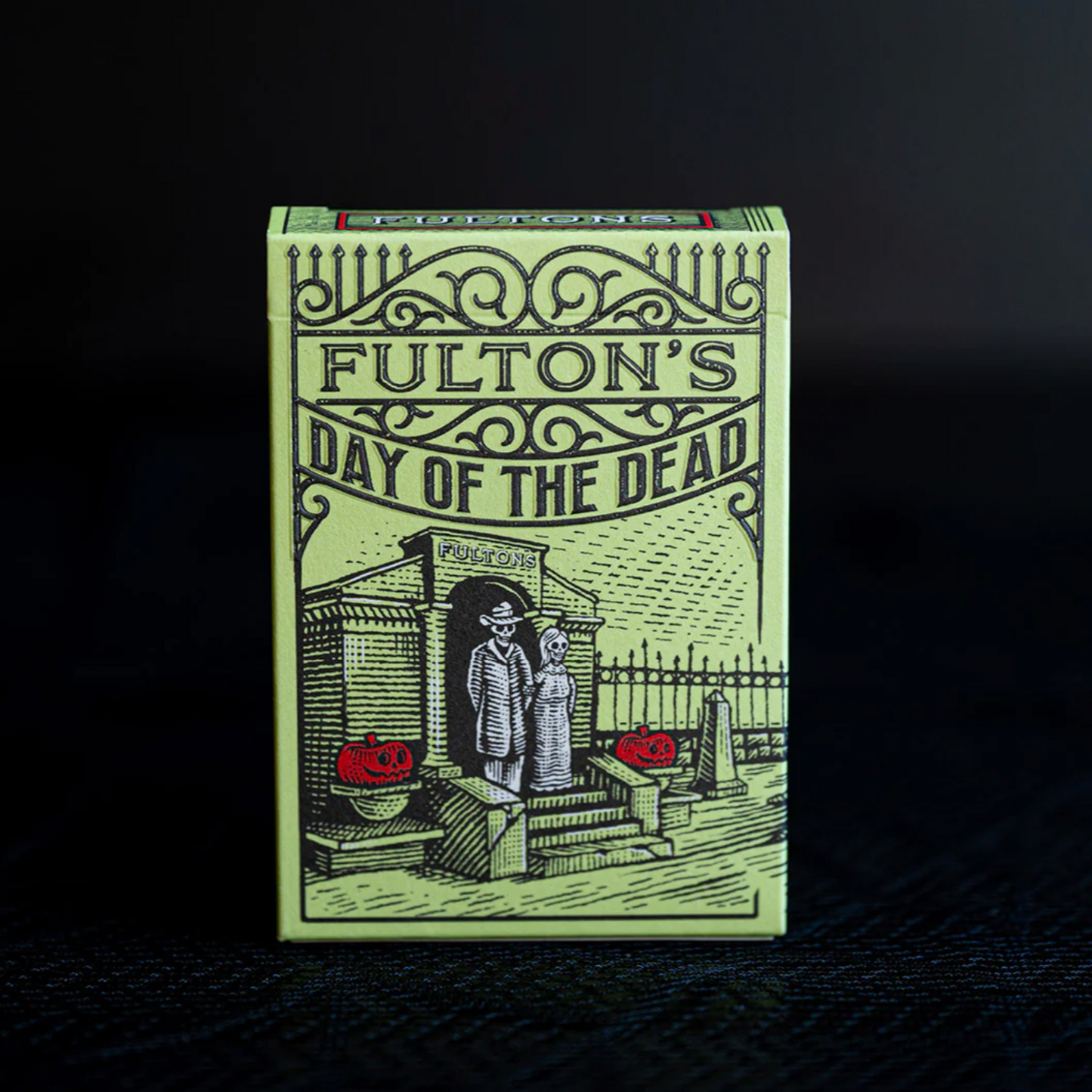 FULTON'S DAY OF THE DEAD GREEN EDITION Playing Cards by Fultons Playing Cards
