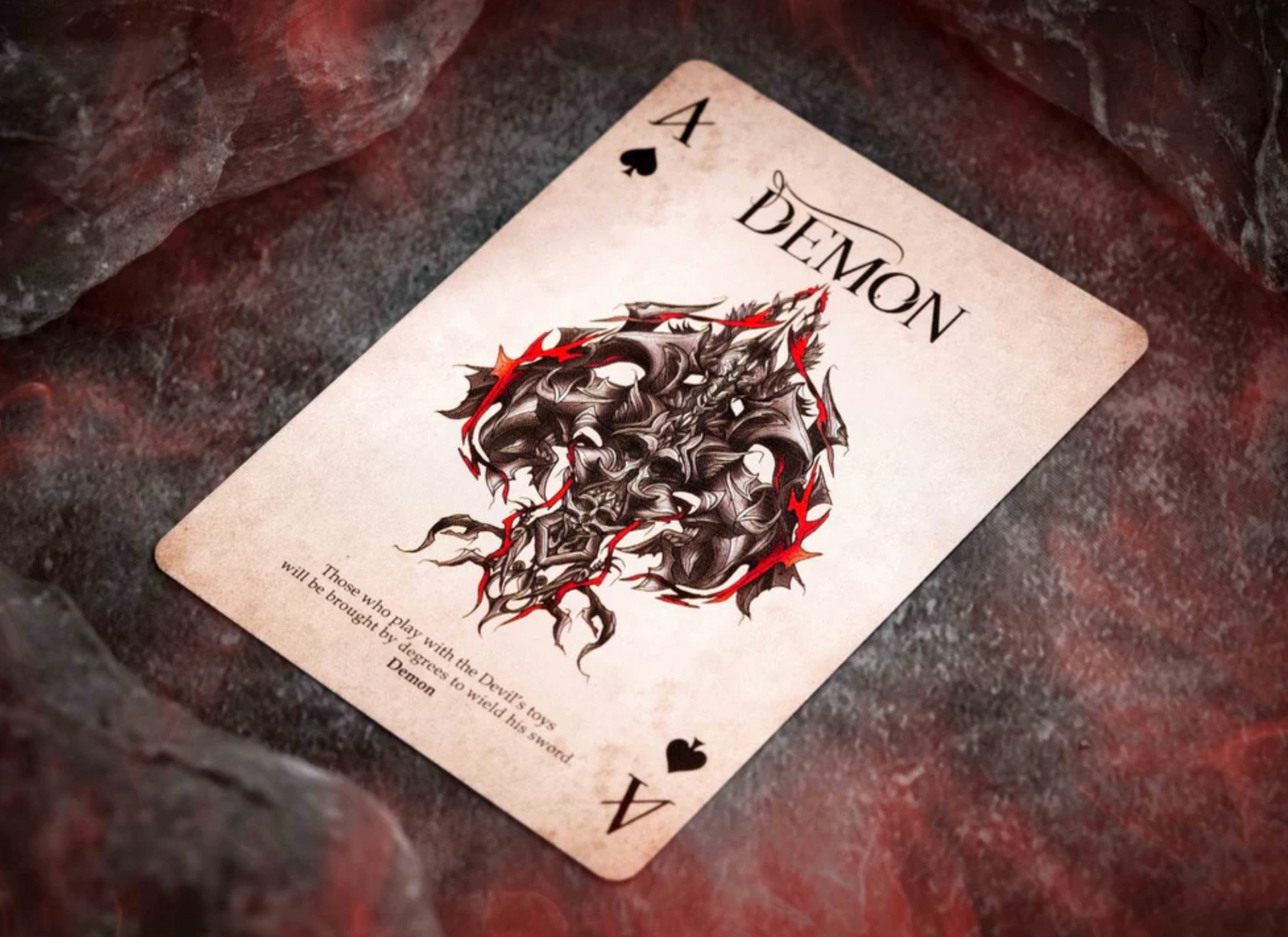 Demon V2 Gigantic Edition Playing Cards Playing Cards by Card Mafia