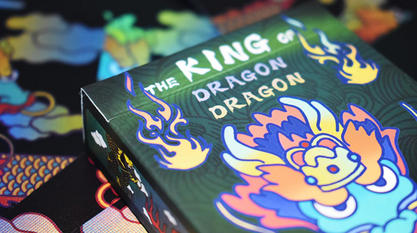 Holographic King of Dragon Playing Cards Playing Cards by Infinity Soliware