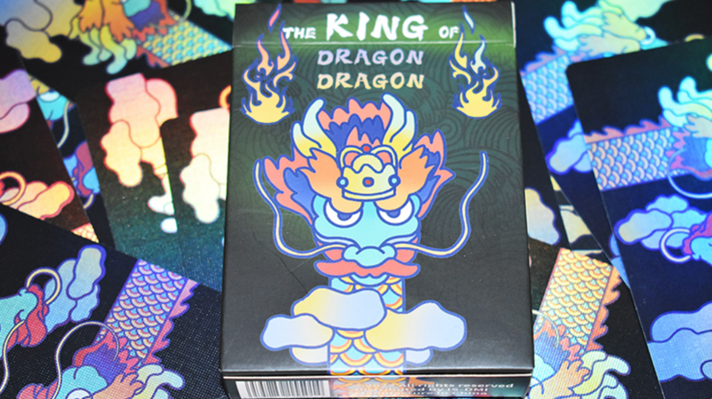 Holographic King of Dragon Playing Cards Playing Cards by Infinity Soliware