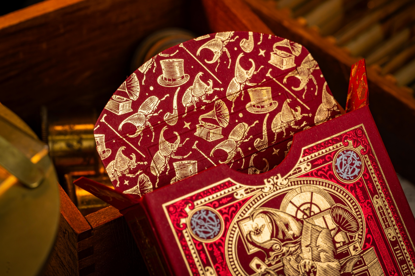 Beetle Backs Playing Cards - Crimson Edition