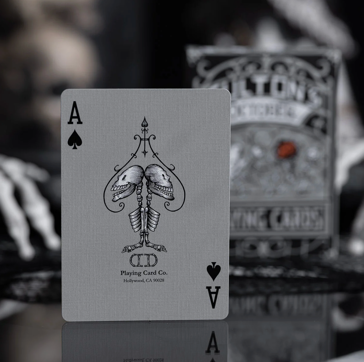 FULTONS OCTOBER TOMBSTONE GREY PLAYING CARDS