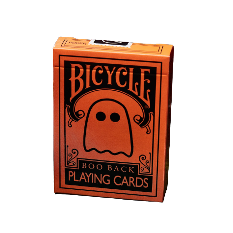 Orange Bicycle Boo Back Halloween Playing Cards – Rare Playing Cards