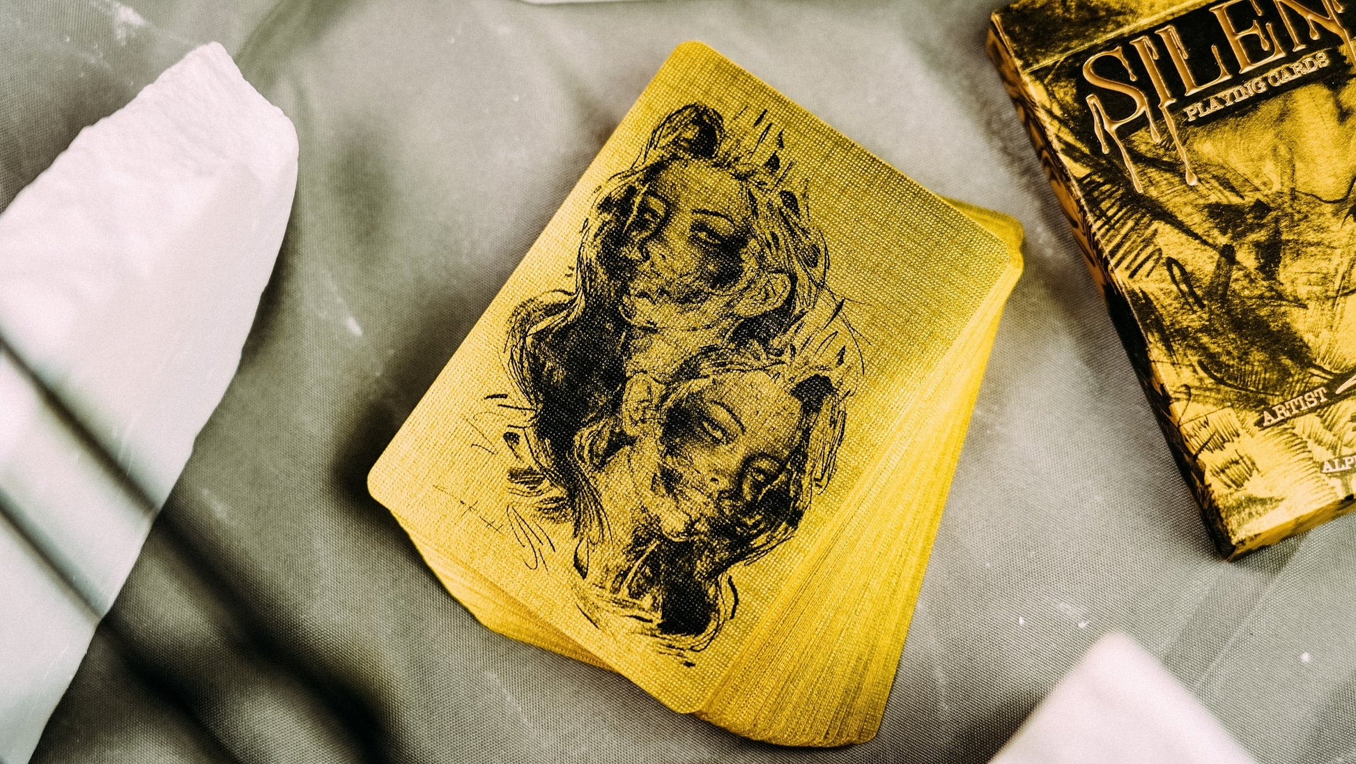 Silent Playing Cards - Deluxe Lacquer Collector's Box Set Playing Cards by Alpha Playing Cards