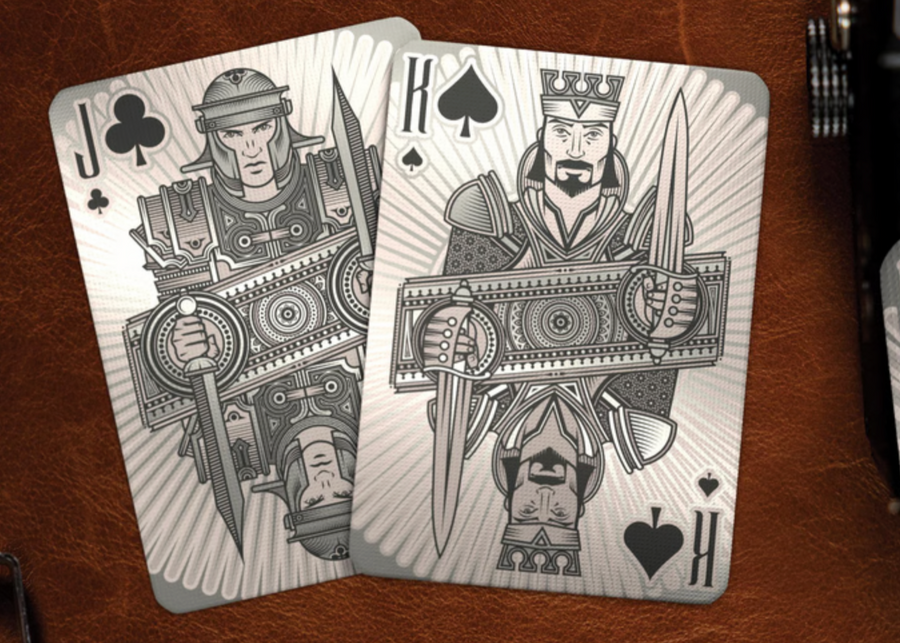 Silver Verum Videre Playing Cards by KWP