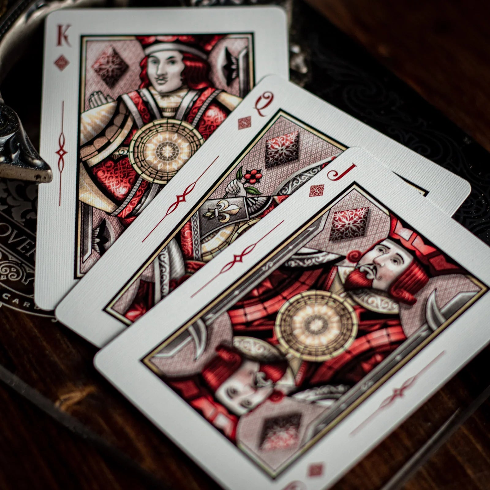 Sovereign Playing Cards Exquisite White Playing Cards by Black Ink Branded