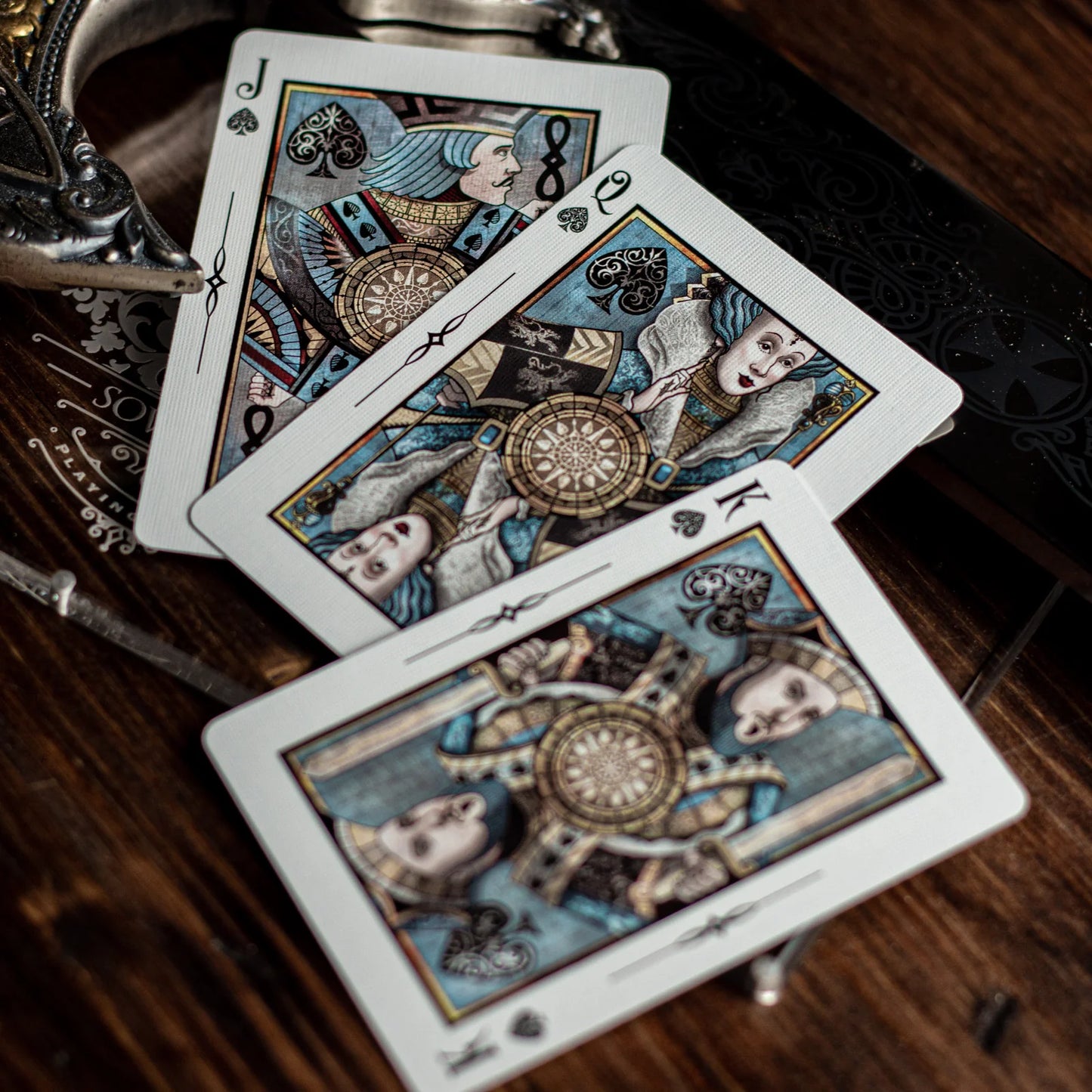 Sovereign Playing Cards Exquisite White Playing Cards by Black Ink Branded