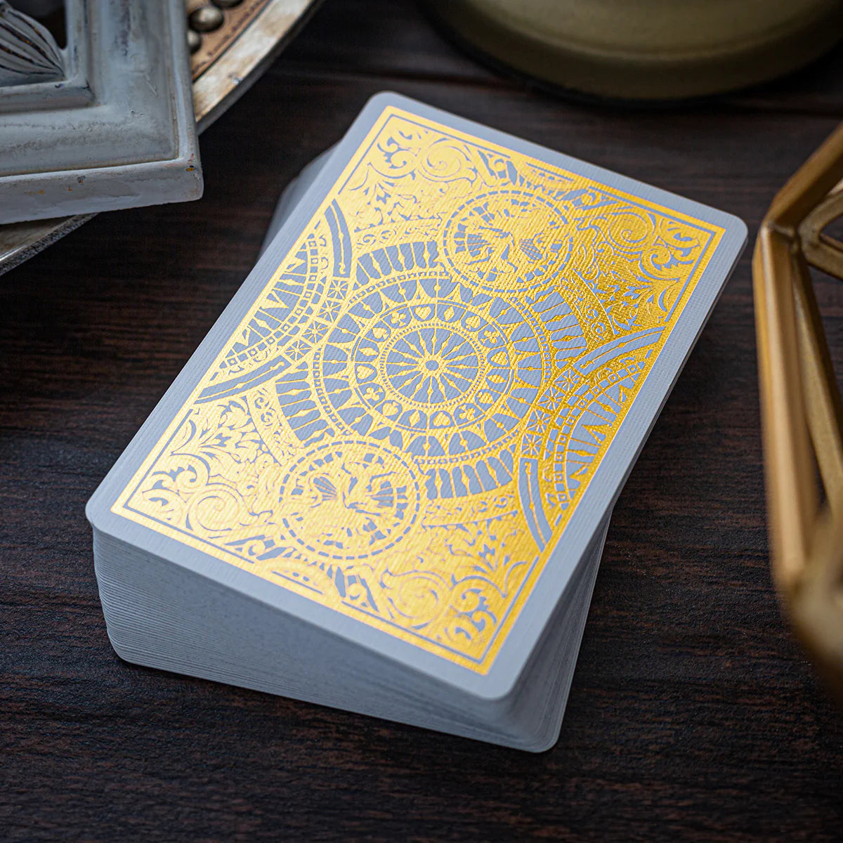 Sovereign Playing Cards Exquisite White Playing Cards by Black Ink Branded