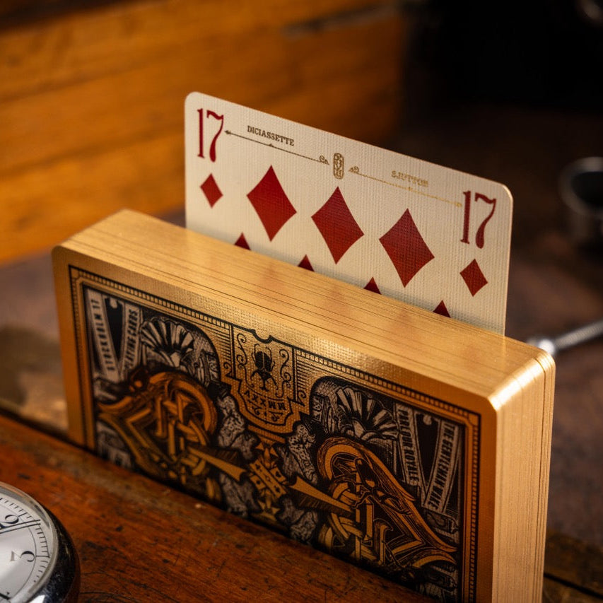 Gold Gilded Playing Cards