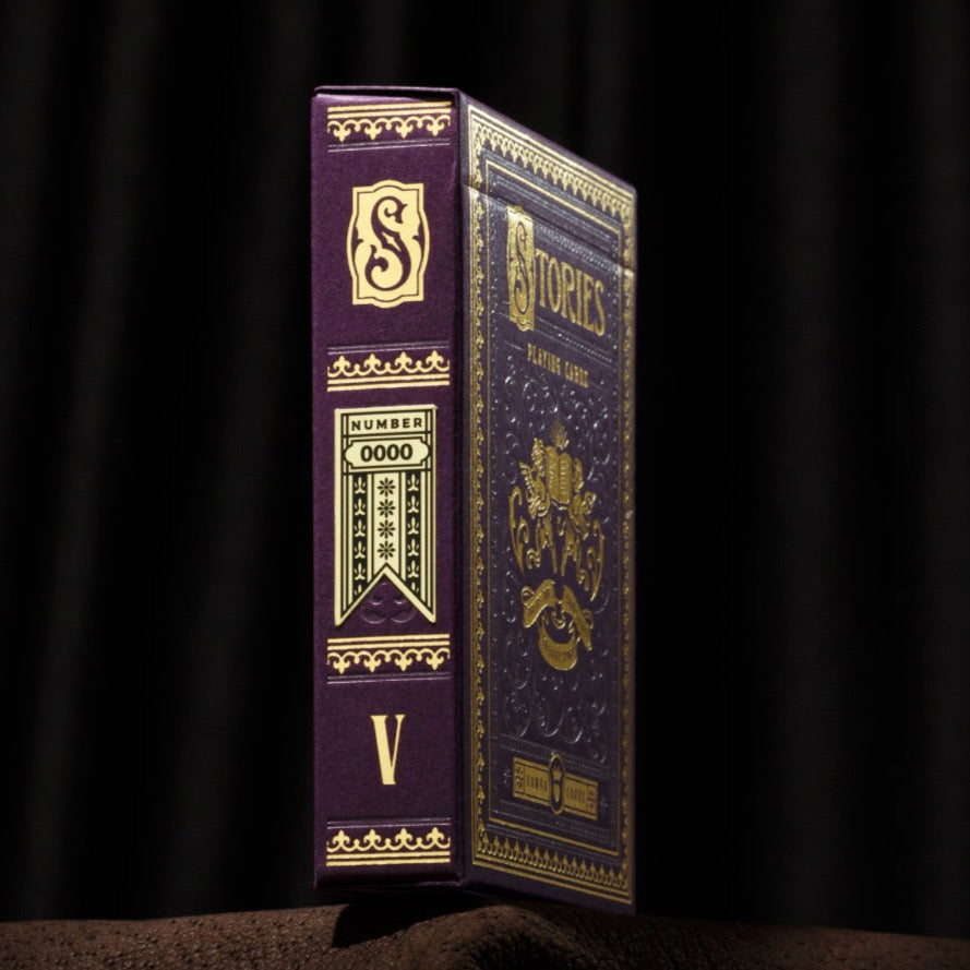 Stories Vol. 5 Purple Gilded Playing Cards Playing Cards by Vanda