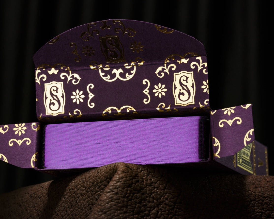 Stories Vol. 5 Purple Gilded Playing Cards Playing Cards by Vanda
