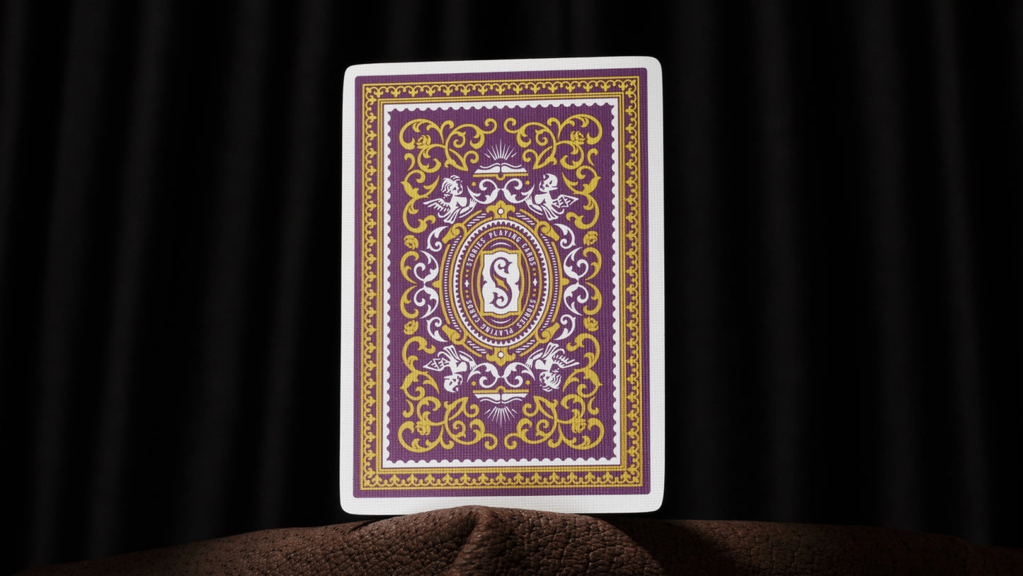 Stories Vol. 5 Purple Gilded Playing Cards Playing Cards by Vanda