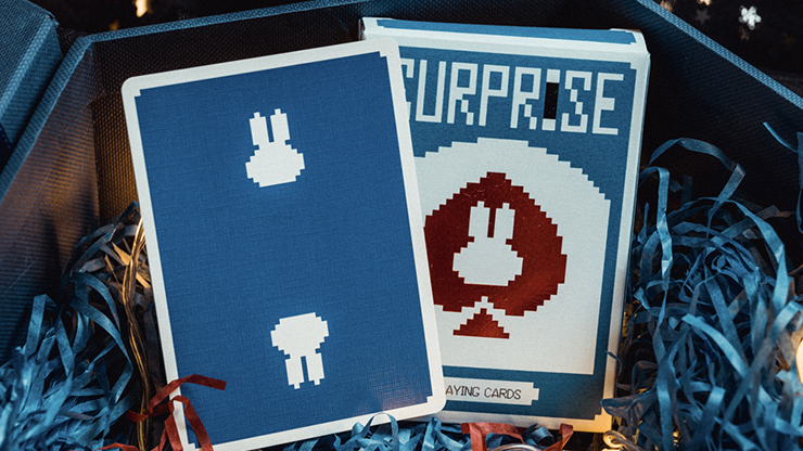 Surprise Deck V5 Playing cards - Blue Playing Cards by Bacon Playing Card Company