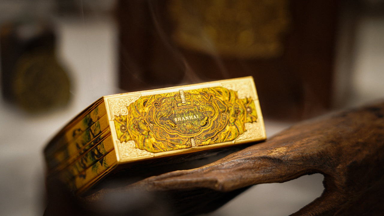 ShanHai Walnut Boxset Playing Cards by Ark Playing Cards