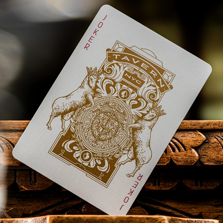 Tavern on the Green Red Limited Edition Playing Cards