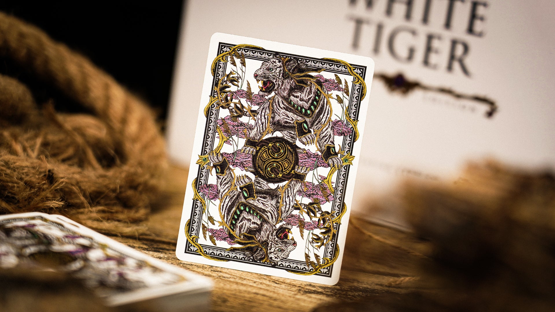 White Tiger Playing Cards Playing Cards by Ark Playing Cards