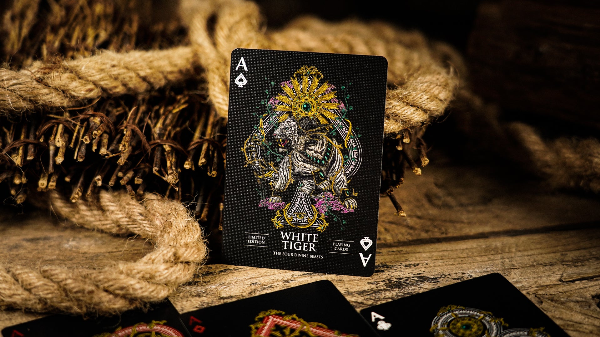 White Tiger Playing Cards – Rare Playing Cards