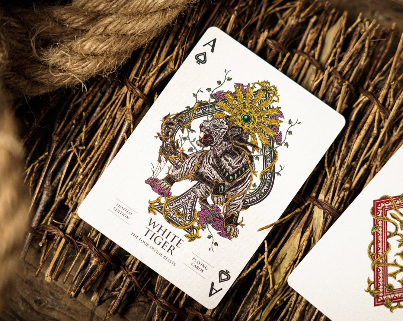 White Tiger Playing Cards Playing Cards by Ark Playing Cards